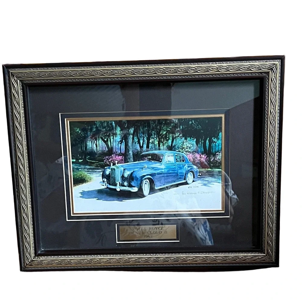 Rolls Royce Silver Cloud 1962 Framed Matted Art Print